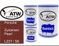Preview: Porsche, Zyclamen Pearl, LZ3T / S6: 500ml Lackdose + 500ml Klarlack + 250ml Härter - Set, von ATW Autoteile West.
